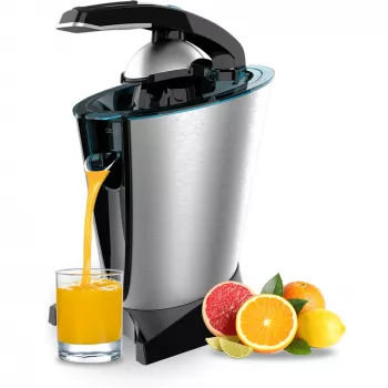 Espremedor de citrinos elétrico Cecotec Essential Vita Hyden 600 Steel – aço inoxidável/preto, 600 W