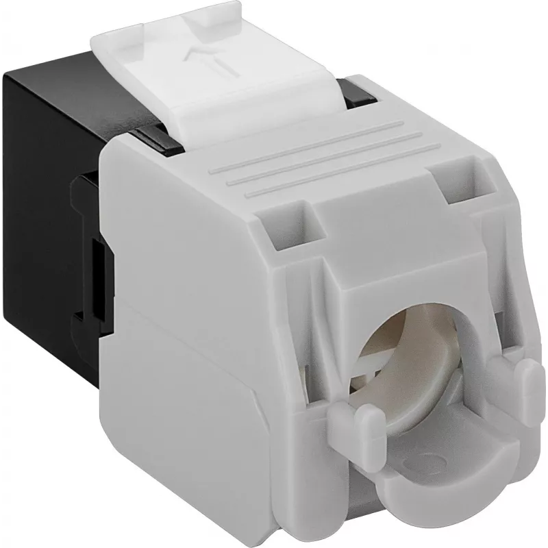 Conector de rede keystone DS-IT CAT6a UTP - sem ferramentas - preto (DS-KC-UTP6A-TL-1)