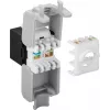 Conector de rede keystone DS-IT CAT6a UTP - sem ferramentas - preto (DS-KC-UTP6A-TL-1)