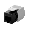 Conector de rede keystone DS-IT CAT6a UTP - sem ferramentas - preto (DS-KC-UTP6A-TL-1)