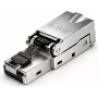 Ficha RJ45 DSIT S/FTP CAT7 sem ferramentas para cabo multifilar