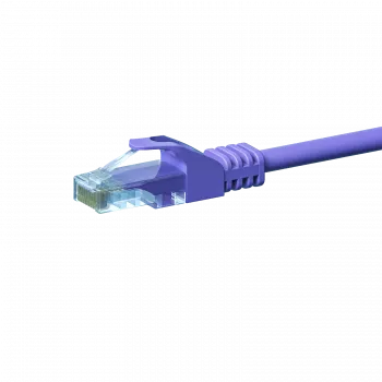 Cabo de rede patch DSIT CAT 5e U/UTP, 0,25 m, violeta, CCA, RJ45, 1 Gbit/s