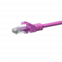 Cabo de rede patch DSIT CAT 5e U/UTP, 7,5 m, rosa, CCA, RJ45, 1 Gbps, 100 MHz