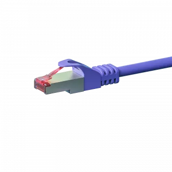DSIT CAT 6 Cabo de Rede LSOH - S/FTP - 0,50 metros - Violeta (DC-S68-005)