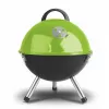 FIELDMANN FZG 1000G Grelhador a Carvão, 44 cm Grelha Cromada, Corpo em Aço Esmaltado, Suporte de Três Pernas, Recolhedor de Cinzas Removível, Preto