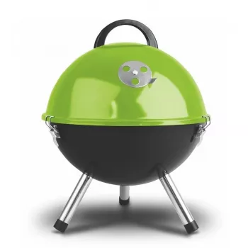 FIELDMANN FZG 1000G Grelhador a Carvão, 44 cm Grelha Cromada, Corpo em Aço Esmaltado, Suporte de Três Pernas, Recolhedor de Cinzas Removível, Preto