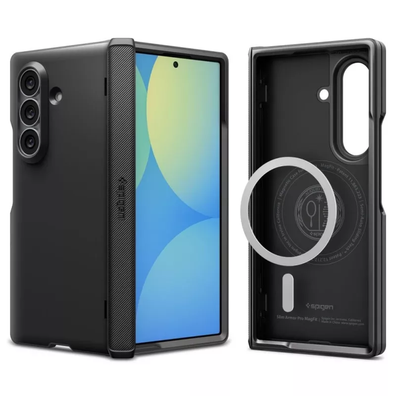 Spigen Slim Armor Pro MagSafe Capa para Samsung Galaxy Z Fold 8 Ultra Preto