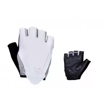 Author Lady Sport Luvas de Ciclismo para Mulher com Dedos Curtos, Preto/Branco, Tamanho S