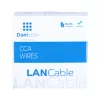Cabo de rede exterior DSIT CAT5e U/UTP AWG 26/1 Flexível 100m Preto