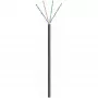 Cabo de rede exterior DSIT CAT6 U/UTP AWG 24/7 flexível 100m Preto