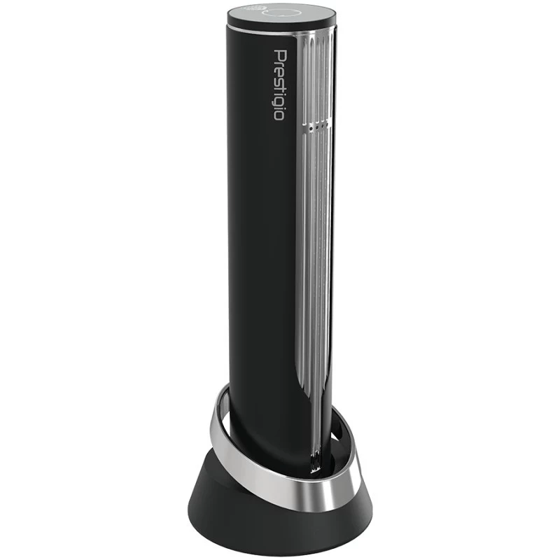 Prestigio Maggiore abre-garrafas de vinho automático, preto/prateado (PWO104SL)