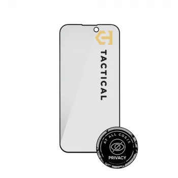 Película de proteção de ecrã Tactical Glass Shield Privacy 5D para iPhone 15 / 16, preto