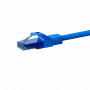 Cabo de patch DSIT CAT6a U/UTP 100% cobre - 20m, azul, 10GbE, 500MHz