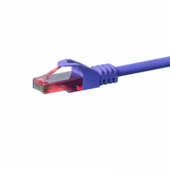 Cabo de patch de rede DSIT CAT6 U/UTP, 0,15 m, violeta, 100% cobre (DC-68-001)