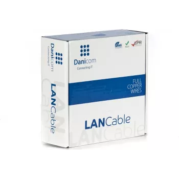 Cabo de instalação de rede DSIT DANICOM CAT6A U/UTP 50m PVC flexível (Fca)