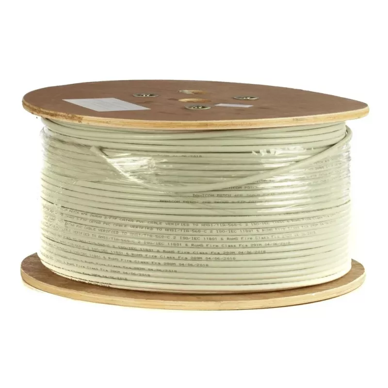 Cabo DSIT DANICOM CAT6A 100% cobre U/UTP 305m condutor sólido - LSZH (Cca) (DC-UTP6A-305S-CCA)