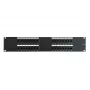 Patch panel DSIT 19 polegadas Cat6 UTP 32 portas 2U preto