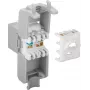 Tomada de rede DS-IT CAT6a UTP Keystone - sem ferramentas - cinzento (DS-KC-UTP6A-TL-2)