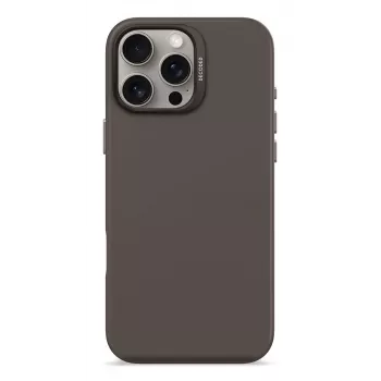 DECODED Capa de silicone antibacteriana para iPhone 16 Pro Max MagSafe preta