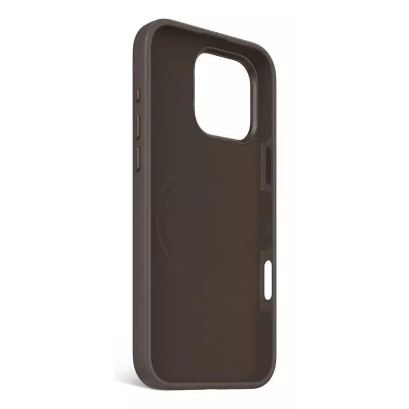 DECODED Capa de silicone antibacteriana para iPhone 16 Pro Max MagSafe preta