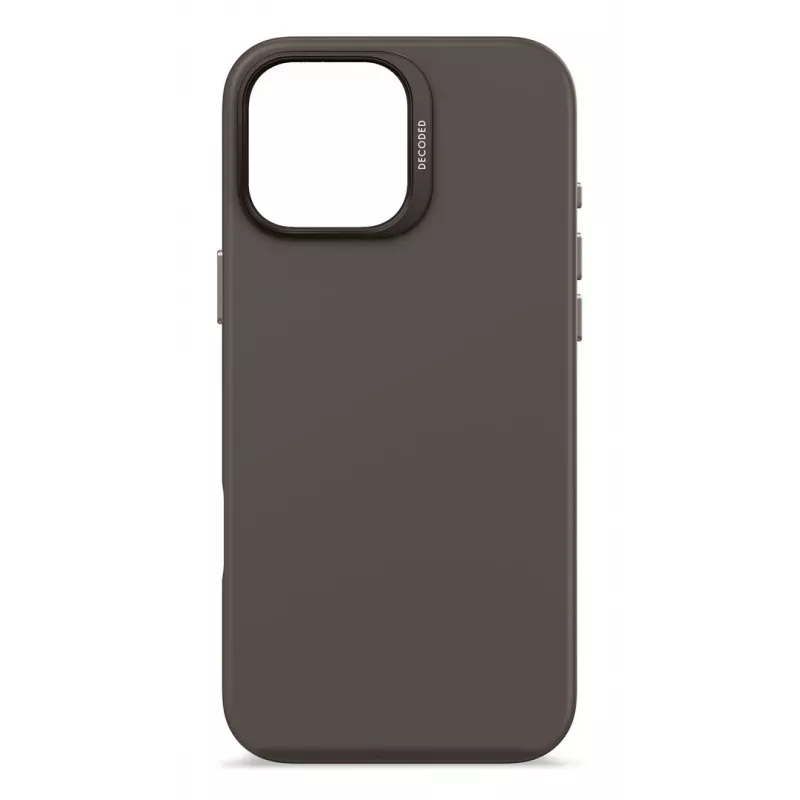 DECODED Capa de silicone antibacteriana para iPhone 16 Pro Max MagSafe preta
