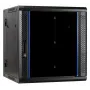 Armário de servidor reversível de montagem na parede DSIT DS6612-DOUBLE com porta de vidro, 600 mm de largura