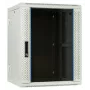 DSIT DS6615W-DOUBLE 6U armário de servidor de parede reversível com porta de vidro temperado, branco (600x450x370 mm)