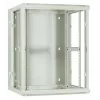 DSIT DS6615W-DOUBLE 6U armário de servidor de parede reversível com porta de vidro temperado, branco (600x450x370 mm)