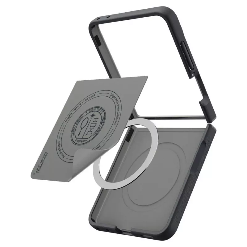 Capa MagSafe Spigen Nano Pop para Samsung Galaxy Z Flip8 - Black Sesame