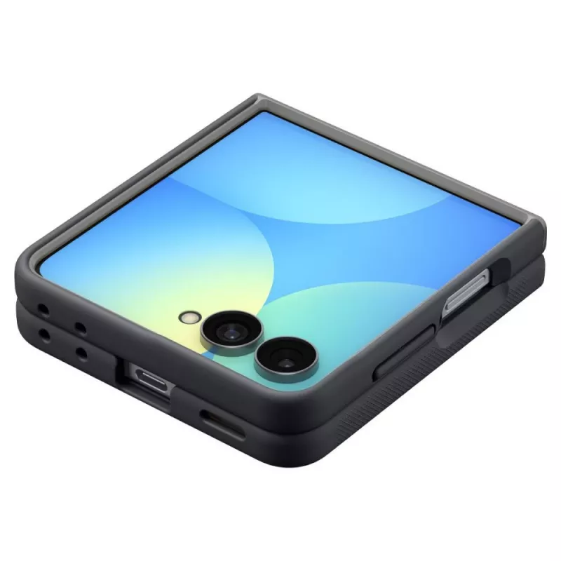 Capa MagSafe Spigen Nano Pop para Samsung Galaxy Z Flip8 - Black Sesame