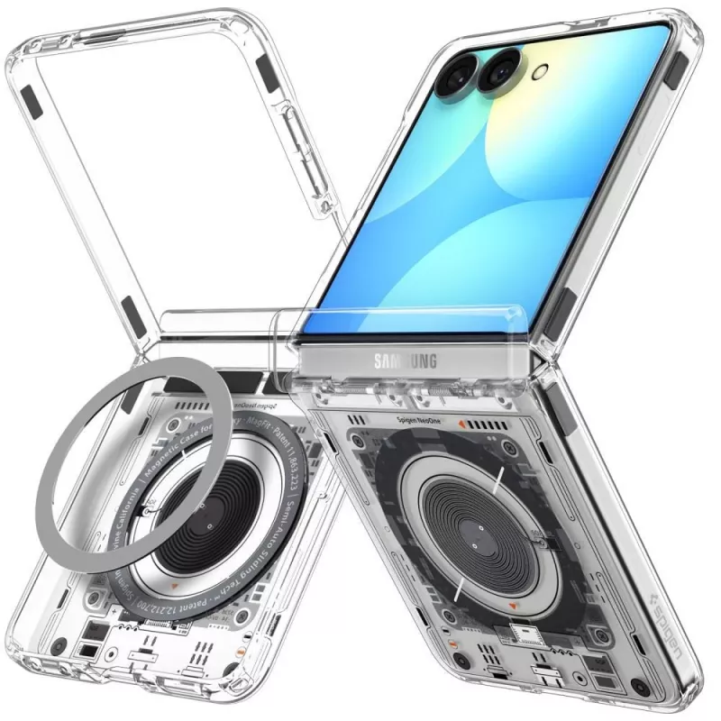 SPIGEN Ultra Hybrid Pro MagSafe Capa para Samsung Galaxy Z Flip8 Neo One – Transparente