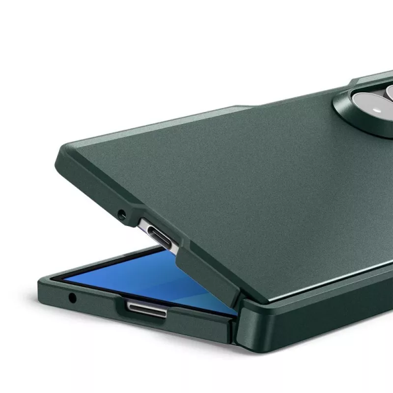 Spigen Tough Armor Pro MagSafe Capa para Samsung Galaxy Z Fold 8 Ultra - Abyss Green
