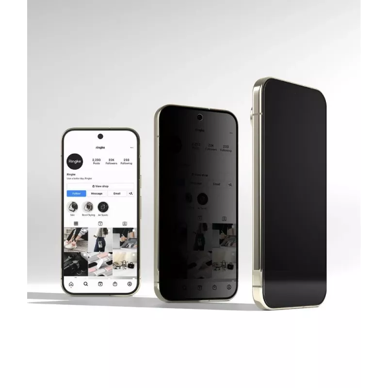 Ringke Easy Slide pack de 2 vidro temperado privacidade proteção de ecrã para Google Pixel 9 Pro XL / 10 Pro XL / 11 Pro XL