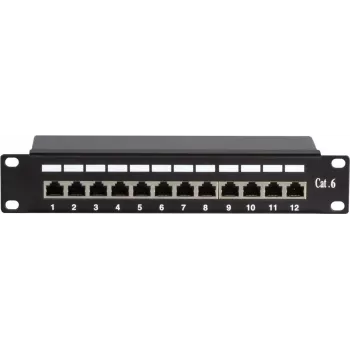 DSIT DS-10Patch6-12FTP 10 polegadas 12 portas FTP CAT6 patch panel