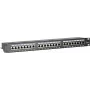 DSIT CAT 6 FTP patch panel de rede 19 polegadas 24 portas 1U LSA chapa de aço DS-Patch6-24FTP