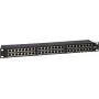 DS-IT CAT6 FTP 48 portas 19 polegadas 2U patch panel blindado, preto