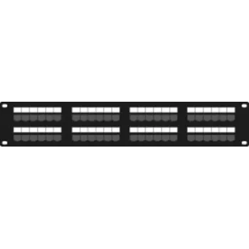 DSIT DS-Patch6-48UTP CAT6 UTP 19 polegadas 48 portas patch panel de rede, 1U, preto