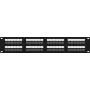 DSIT DS-Patch6-48UTP CAT6 UTP 19 polegadas 48 portas patch panel de rede, 1U, preto