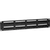 DSIT DS-Patch6-48UTP CAT6 UTP 19 polegadas 48 portas patch panel de rede, 1U, preto