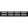 DSIT DS-Patch6-48UTP CAT6 UTP 19 polegadas 48 portas patch panel de rede, 1U, preto