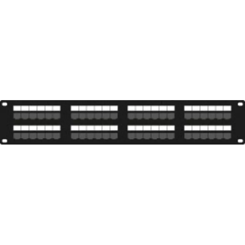 DSIT DS-Patch6-48UTP CAT6 UTP 19 polegadas 48 portas patch panel de rede, 1U, preto