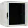DSIT 12U armário de servidor de parede com porta de vidro, branco, 600x600x635 mm