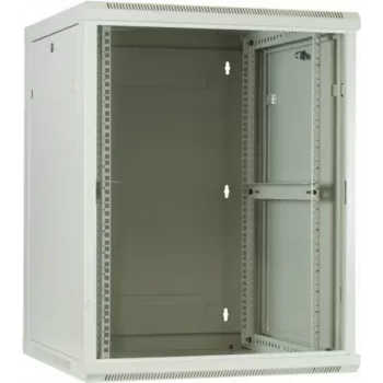 DSIT 12U armário de servidor de parede com porta de vidro, branco, 600x600x635 mm