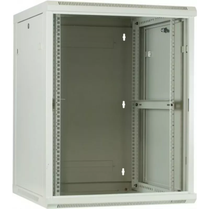 DSIT 12U armário de servidor de parede com porta de vidro, branco, 600x600x635 mm