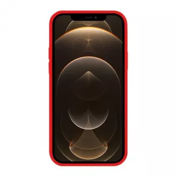 Capa de silicone Mercury MagSafe para iPhone 12 Pro Max 6,7 polegadas vermelha