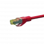 Cabo de rede DSIT RJ45 S/FTP (PiMF) Cat.7 patch, vermelho, 0,25 m