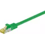 Cabo de patch de rede DSIT Cat.7 S/FTP PiMF, RJ45, verde, 0,25 m