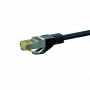 Cabo de patch de rede DSIT Cat.7 S/FTP PiMF RJ45, 1,5 m, preto