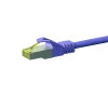 Cabo de rede DSIT RJ45 S/FTP (PiMF) Cat.7 patch, violeta, 1,50 m (DC-78-015)