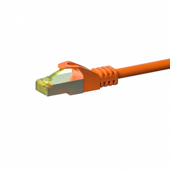 Cabo de patch de rede DSIT Cat.7 S/FTP PiMF RJ45, laranja, 15 m
